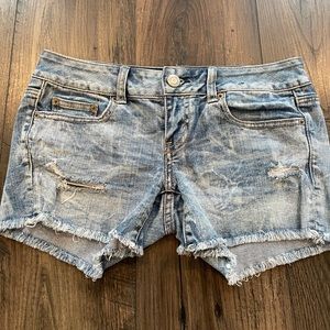 American Eagle stretch denim shirt size 2